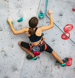 Connected Luminous Climbing Holds